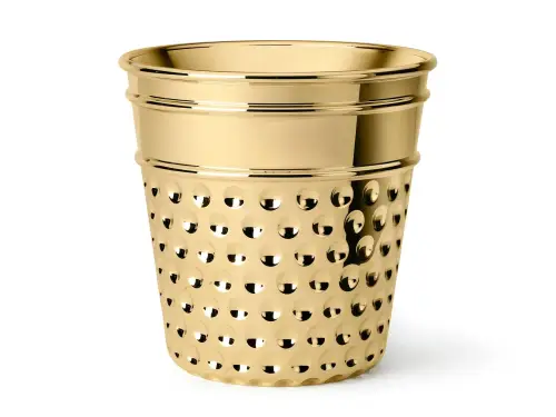 here thimble ice bucket brass ice bucket By Studio Job