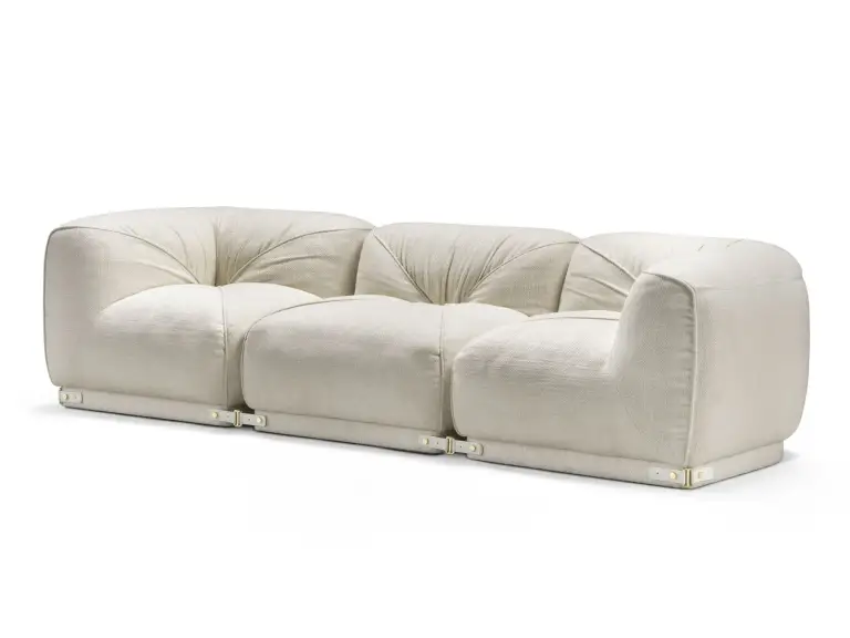 leisure 3 seater fabric sofa By GHIDINI1961