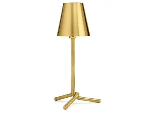 mio table lamp satin brass table lamp By Aldo Cibic