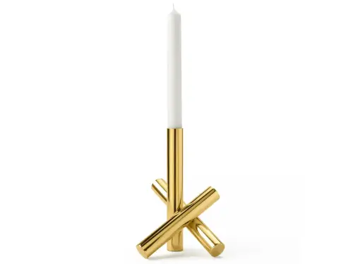 sticks candle holder brass candle holder By Campana Brothers