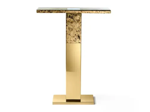 porto console table backlit stainless steel console table By Andrea Branzi