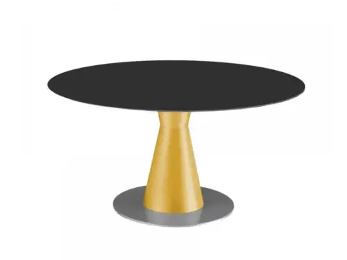 arbat round table round aluminium table By Marco Piva