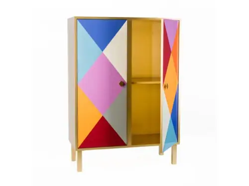 camicia corta cabinet multicoloured aluminium cabinet By Moschino