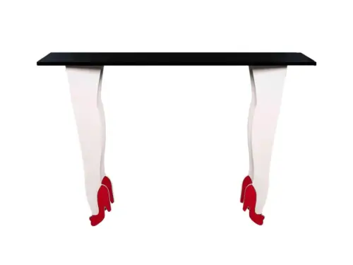 high heels console table aluminium console table By Yazbukey