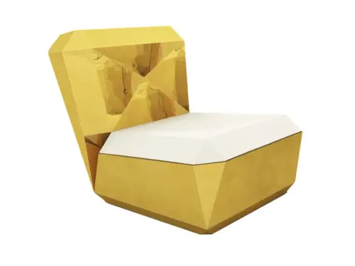 lingotto armchair aluminium armchair with soft pillow By Garilab