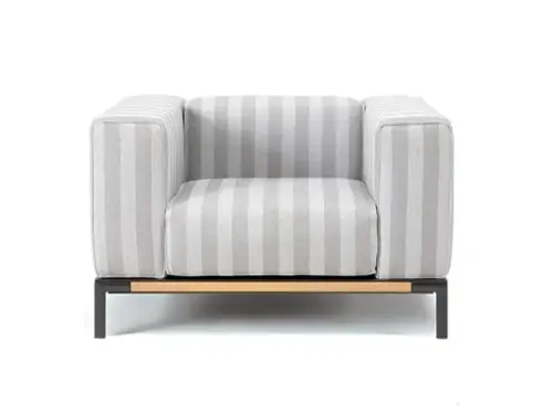 costiera xl lounge armchair fabric garden armchair with armrests By Christophe Pillet