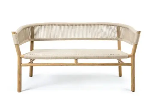 kilt 2 seater sofa 2 seater teak sofa By Marcello Ziliani
