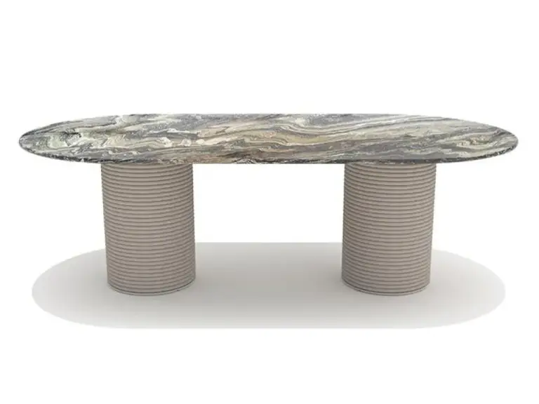 patio oval dining table 240x120 By ETHIMO