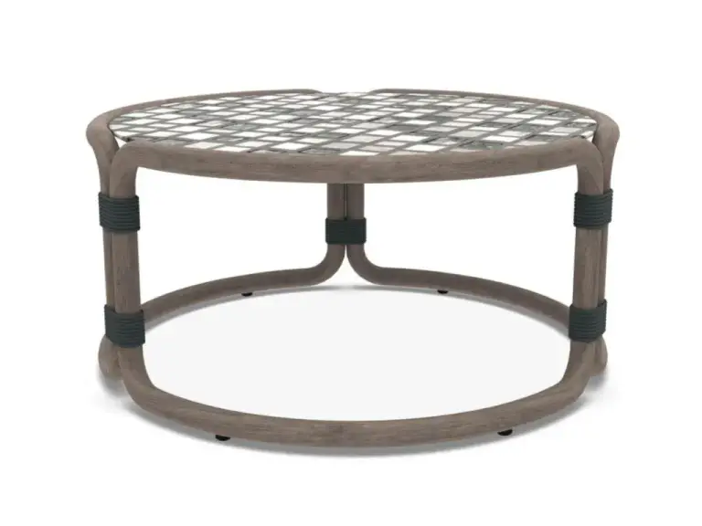 rotin round coffee table ø68,5 h33 By ETHIMO