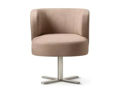 spritz dining chair swivel upholstered chair with armrests By Lorenza Bozzoli