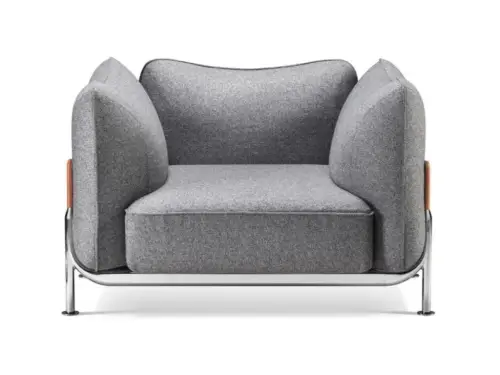 tasca armchair armchair with metal structure By Robert Stadler