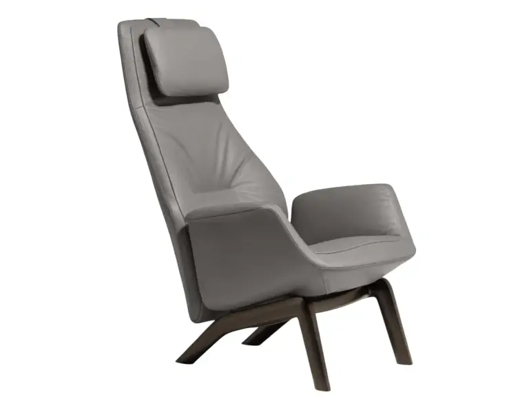 downtown lounge armchair By Poltrona Frau
