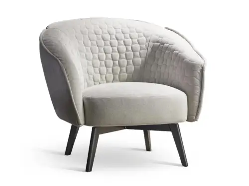 bruno armchair fabric or leather armchair By Mauro Lipparini